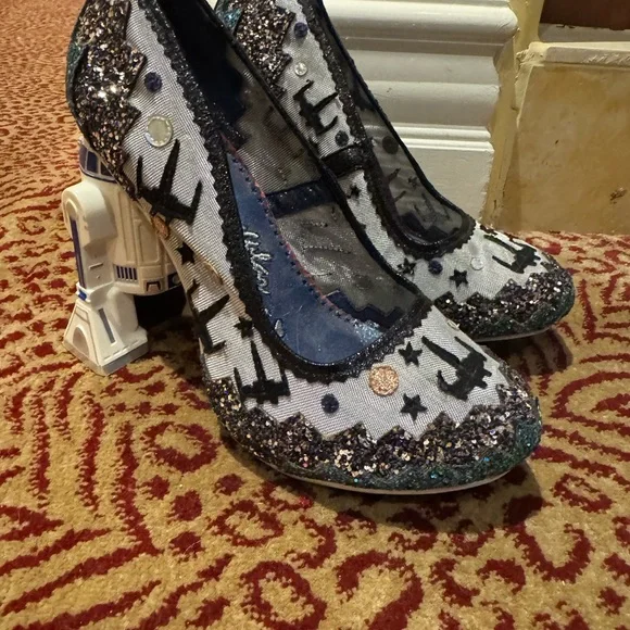 Irregular Choice R2-D2 Glitter Heels - Picture 4 of 10